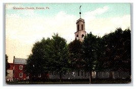 Moravian Chiesa Emaus Pennsylvania Pa Unp DB Cartolina W1 - £5.33 GBP