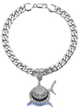 Shark Pendant with Crystal Rhinestones on Assorted Chains 6ix9ine - £19.41 GBP+