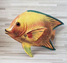 Coral Fish 7&quot; inch Plastic Figurine Statue  - £11.47 GBP