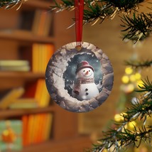 3D Funny Snowman Christmas Ornament, Snowman Christmas Gift, Holiday Tre... - £8.76 GBP