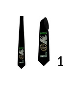Tie with loki logo hammer and sickle sign super heroes custom design - £23.60 GBP