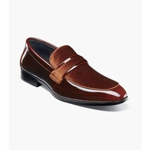 Stacy Adams Spratley Moc Toe Saddle Slip On Dress Shoes Brown 25686-200 image 5