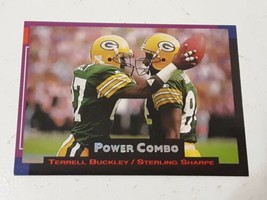 Sterling Sharpe Terrell Buckley Green Bay Packers 1993 Pro Set Power Combo Card - £0.76 GBP