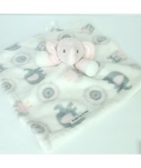Plush Stuffed Lovey Elephant Girl Pink Gray White Baby Security Blanket 12&quot; - $424.26 MXN
