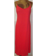 New Designer Natori Night Gown Long Orange S Womens Red Watermelon Adjus... - £142.44 GBP