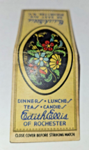 Edith Ellis Restaurant Rochester, NY Matchbook c1938-40&#39;s Very Scarce EMPTY - £7.76 GBP