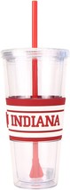 Double Wall Tumbler with Straw 22oz Single Cup Twist on Lid (Indiana) - £13.35 GBP