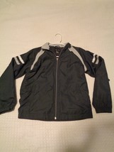 BCG big boys zip up jacket navy blue and grey size M 10/12 - $11.88
