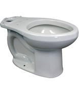 Right-Height Elongated Toilet Bowl, 16.00 X 17.00 X 28.00 Inches, White, - £154.04 GBP