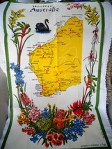 Western Australia Linen Cotton Tea Towel By Heil - £10.76 GBP