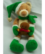 GUND Christmas Flapadoodles BEAR W/ GINGERBREAD COOKIE 9&quot; Plush STUFFED ... - $276.49 MXN