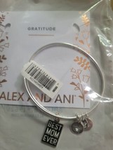 Alex and Ani &quot;Best Mom Ever&quot; Charm Bangle Bracelet Mother  - £11.67 GBP
