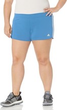 adidas Womens Pacer 3-Stripes Knit Shorts Color Blue Fusion/White Size 2X - $32.90