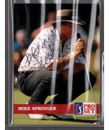 Mike Springer Signed Autographed Pro Set PGA Golf Trading Card - £3.88 GBP