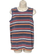 Banana Republic Womens Tank Top Size Large Multicolor Striped Scoop Neck - $20.39 CAD
