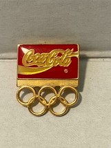 Coca Cola USA Olympic Rings Souvenir Collectable  Hat / Lapel Barcelona ... - £6.22 GBP