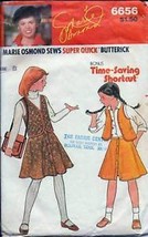 Butterick Pattern 6656 Girls&#39; Vest &amp; Skirt &quot;Marie Osmond&quot; - £1.19 GBP