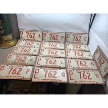 Lot Of 28 Vtg Illinois 1987 Dealer Plate Pairs A,C,D (1)/ E-H / J-L / N(1) / P-S - £71.21 GBP