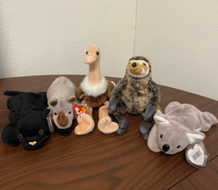 Ty Beanie Babies Zoo Animals lot of 5 - $13.81