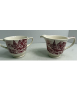 Homer Laughlin Sugar Bowl &amp; Creamer Set – Barbara Fritchie &amp; Francis Sco... - €12,96 EUR