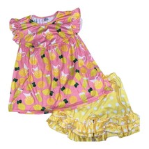 Lemonade 5/6 Pink/Yellow girls shorts outfit - $182.75 MXN