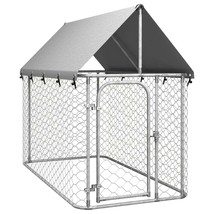 Dog Kennel Silver Galvanized steel, Polyethylene - $291.99 CAD