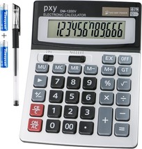Desk Calculator 12 Digit Extra Large Lcd Display, Touch Comfortable With... - $31.99