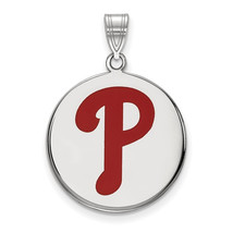 SS MLB  Philadelphia Phillies Large Enamel Disc Pendant - £64.15 GBP