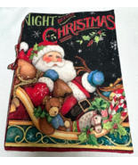 Christmas Story Book Childrens Book Santa Night Before Christmas Fabric ... - $17.99