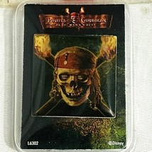 Vtg Disney Pirates Of The Caribbean Movie Promo Light Up Pin Button 2.25&quot; x 1.5&quot; - £11.36 GBP