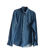 Gant Men&#39;s Blue Regular Fit Long Sleeve Button Up Shirt with Pocket Logo... - £21.05 GBP