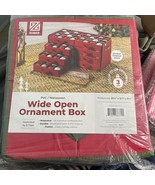 Zober 8 Trays Wide Open Ornament Box 128 Slots 25.5x12.7x13.5 Fits 3” Or... - €21,21 EUR