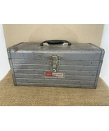 Sears Craftsman Vintage Heavy Duty Metal All Steel 16&quot; Handle Carry Toolbox - £38.77 GBP