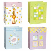 Little Dreamer Baby Shower Super Jumbo Glossy 3 pc Gift Bag Asst - $17.81