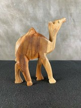 VTG Hand Carved Freestanding Mini Olive Wood Camel 6&quot; Tall - $17.82