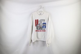 Vintage Mens XL Spell Out September 11 Twin Towers New York Crewneck Sweatshirt - £39.07 GBP