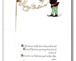 Child on Telephone Merry Christmas Poem Pink of Perfection DB Postcard R13 - $3.91