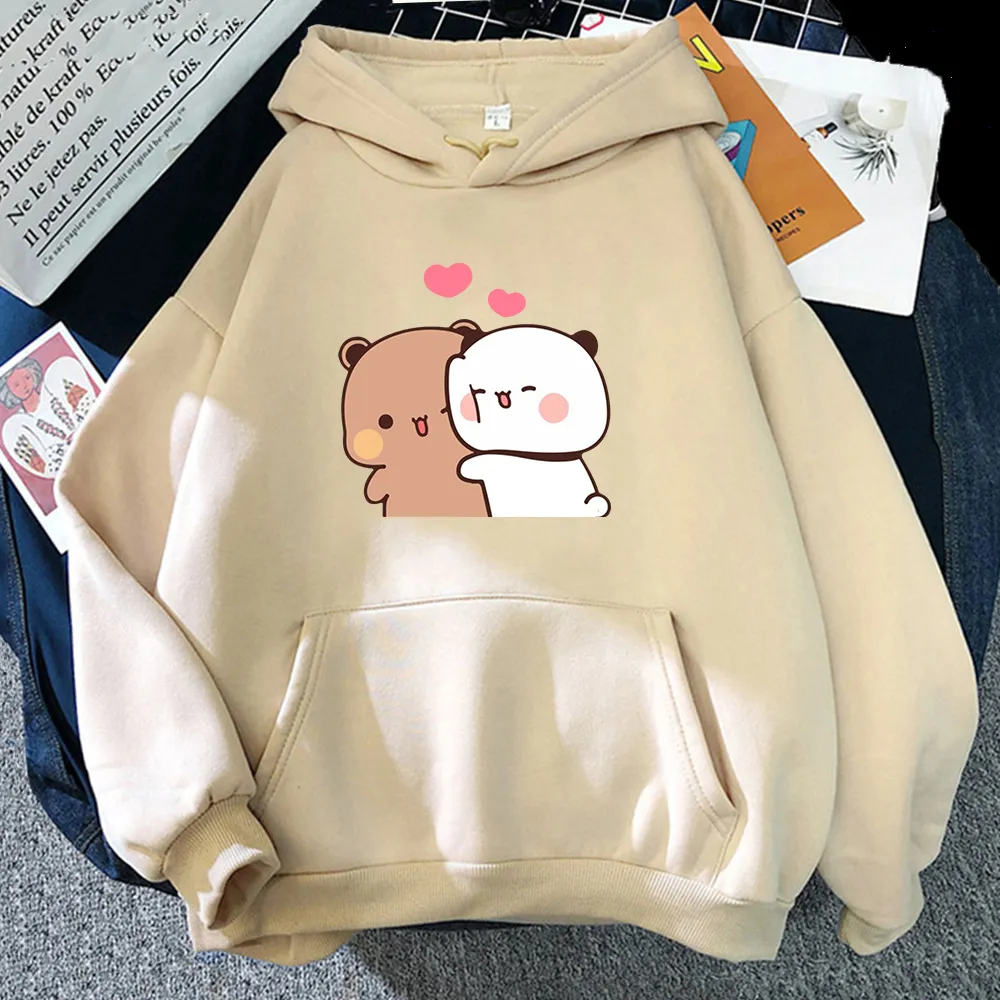 A bear bubu and dudu hoodie women men tops kawaii printed harajuku ullzang sweatshirt o thumb200