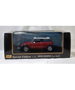 Maisto Special Edition Die-Cast 1:18 Red Mini Cooper With Sunroof W/Orig... - $29.99