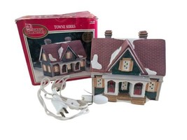 Dickens Collectables Towne Series Porcelain House Christmas Village W Li... - £11.37 GBP