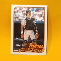 1989 Topps #256 Benny Santiago San Diego Padres Baseball Card - $1.29