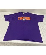 Clemson Tigers Tradition T Shirt Purple Short Sleeve XL - £11.39 GBP