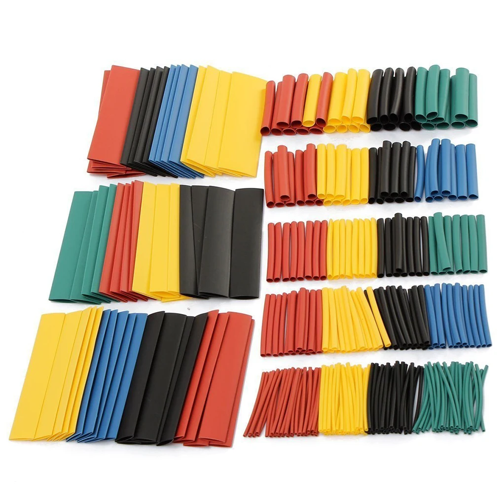 House Home 100/127/140/164/328/530Pcs Aorted Polyolefin Heat Shrink Tubing Tube  - £19.98 GBP