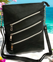 BLACK LARGE SOFT LEATHER MESSENGER SHOULDER BAG CROSS BODY SATCHEL MEN &amp;... - $42.06