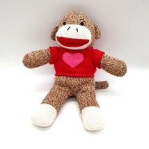 Dan Dee Sock Monkey Plush Toy 9.5&quot; Child Toy Soft Clean Carnival Crane Machine - £7.79 GBP