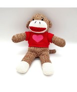 Dan Dee Sock Monkey Plush Toy 9.5&quot; Child Toy Soft Clean Carnival Crane M... - $9.95