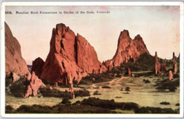 Peculiar Rock Formations in the Garden of the Gods Colorado Postcard - £23.30 GBP