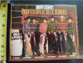 Professional Bull Riders Rodeo Cowboy Bud light Beer Advertising Table Tents - £19.95 GBP