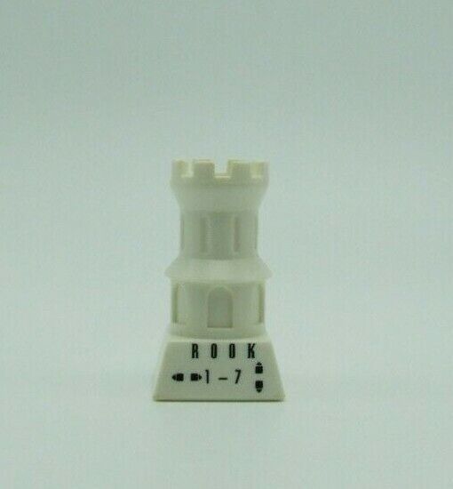 1995 The Right Moves Replacement White Rook Chess Game Piece Part 4550 - $2.51