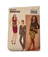 Butterick Pattern B6638 Jacket Top Skirt Pants Size 16 18 20 22 22 New FF - $148.33 MXN